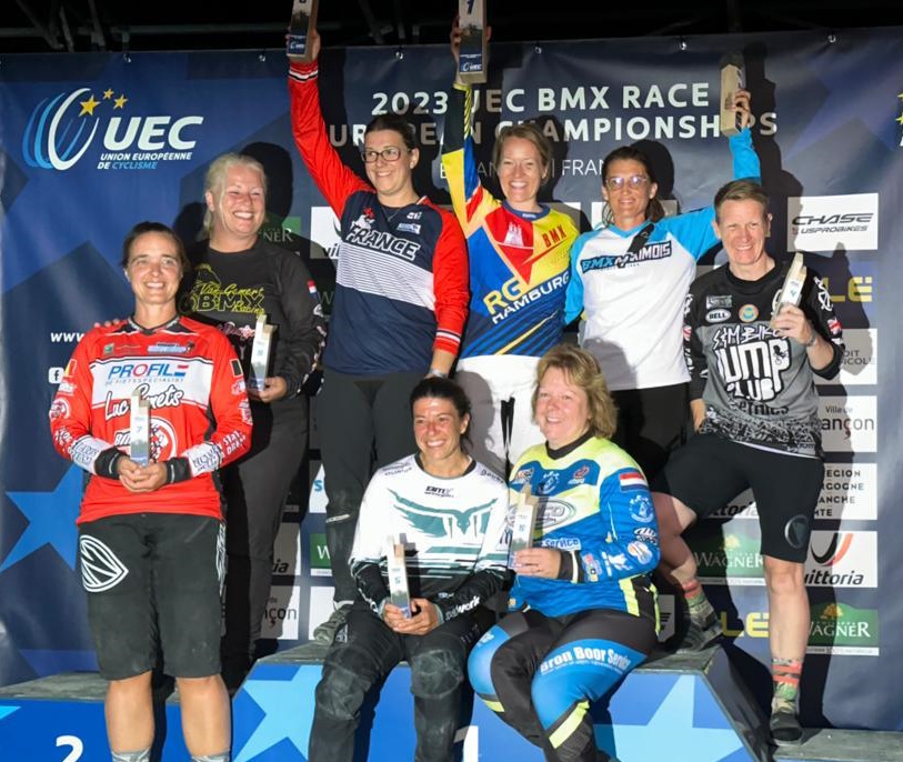 Zufriedene Gesichter. Die Siegerinnen der Europameisterschaft.