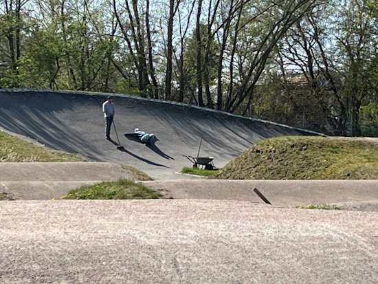 Bahnbau am 12. April 2025