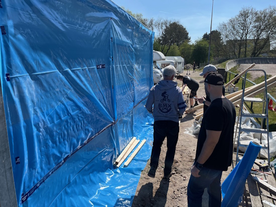 Bahnbau am 12. April 2025