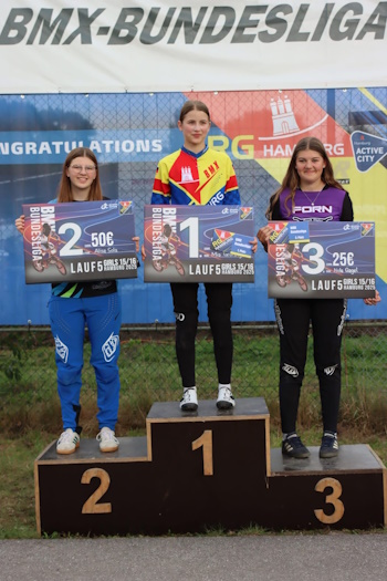 Siegerehrung BMX Bundesliga Hamburg