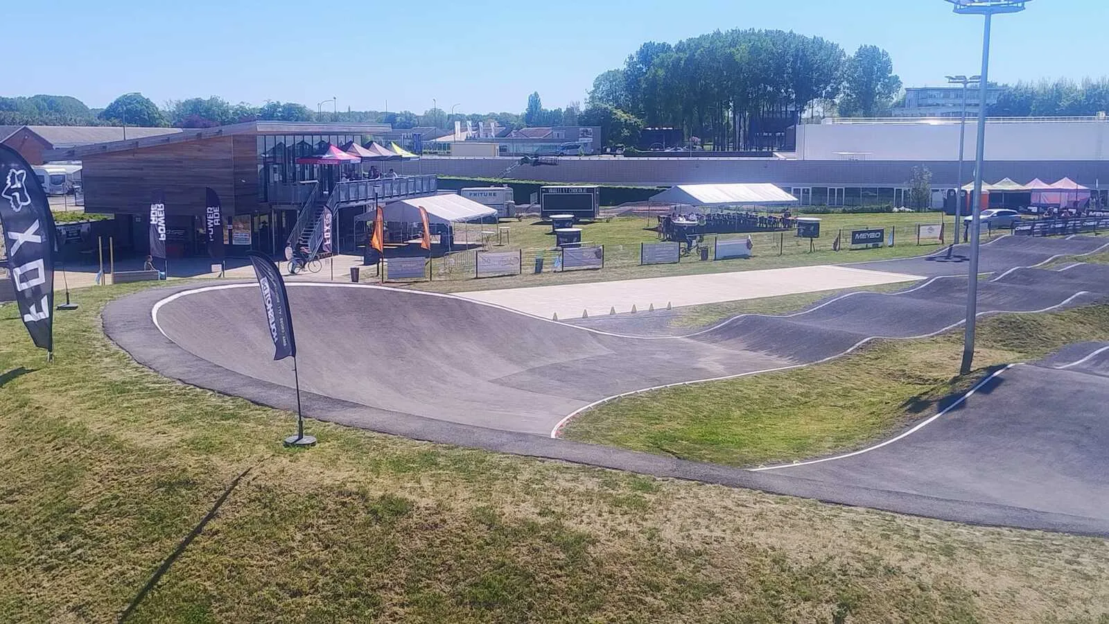Die neue BMX-Bahn in Antoing (Belgien) beim 3 Nations Cup 2026
