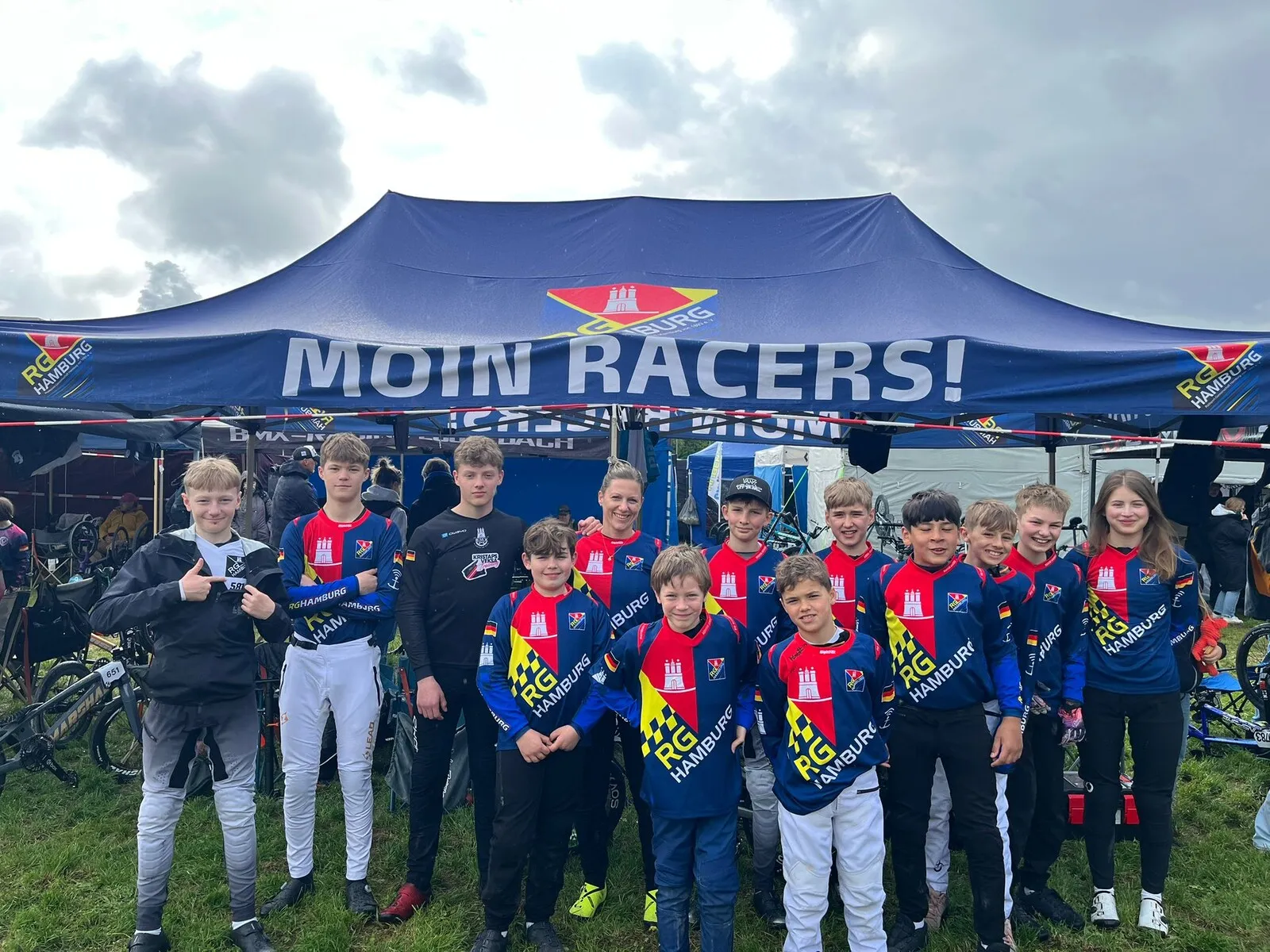 RG Hamburg Team beim BMX Bundesliga Auftakt in Stuttgart