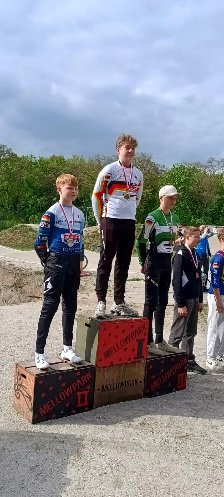 Kilian auf dem obersten Treppchen der Boys 13/14